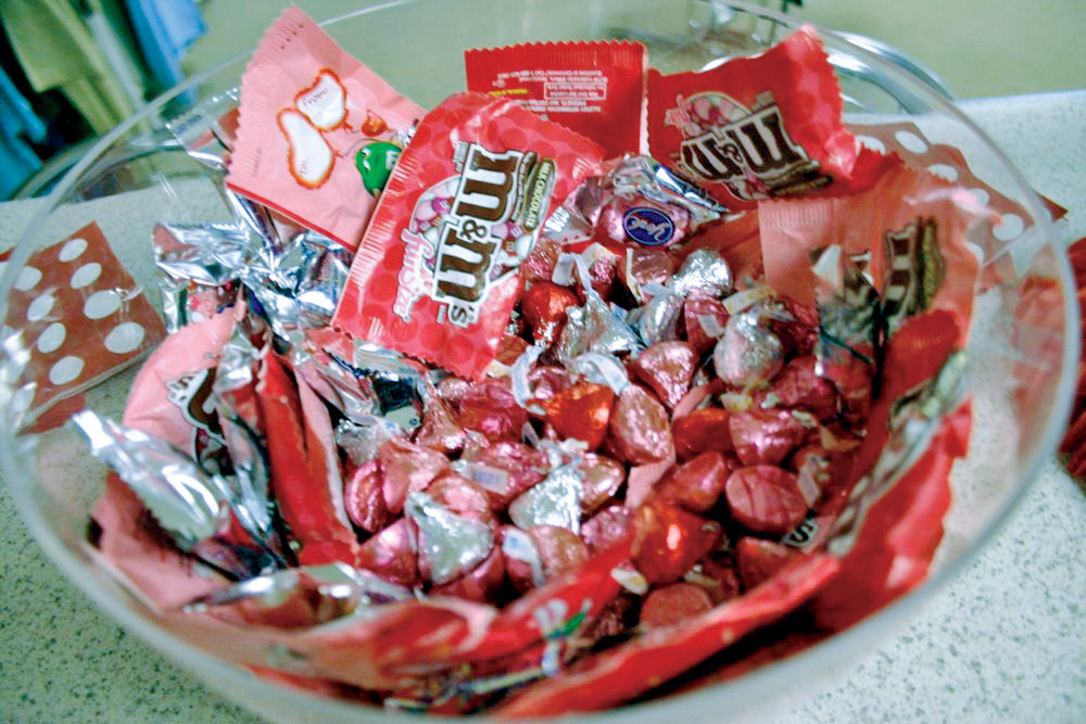 Bowl of Chocolate Candy