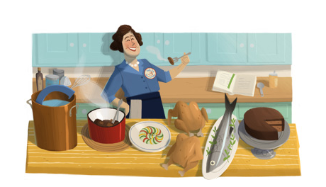 Google Doodle Julia Child